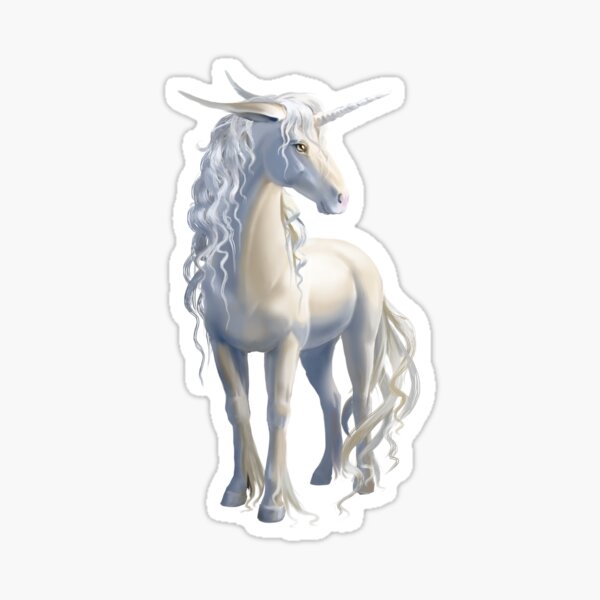 Beautiful Unicorn Stickers Glossy Sticker