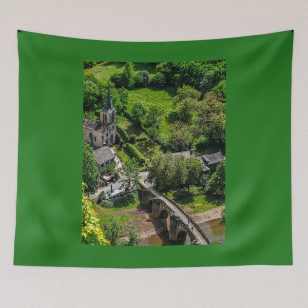 Item preview, Belcastel church and medieval bridge designed and sold by Martin Leber.