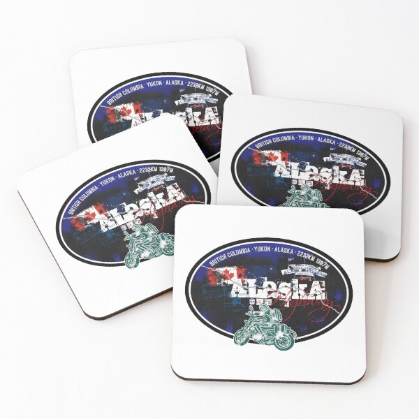 Item preview, Alaska Highway Canada - Alaska USA Oval Sticker T-Shirt 03 designed and sold by OuterShellUK.