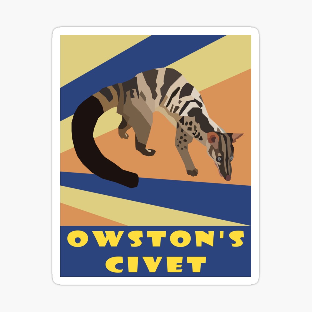 Owston's Civet Sticker