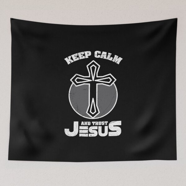 Item preview, Trendy stay calm and trust Jesus Coptic Orthodox Catholic Evangelical and more T-Shirt designed and sold by Peter Azeez.