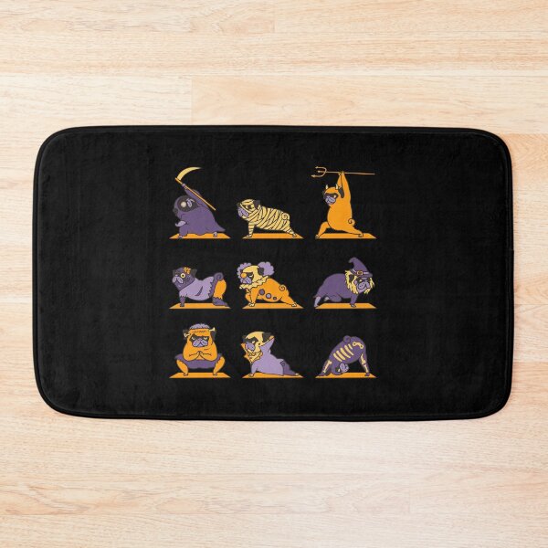 Item preview, Pug Yoga Halloween Monsters designed and sold by Huebucket.