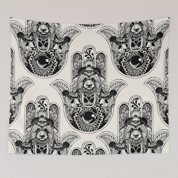 Item preview, HAMSA HAND PANDA designed and sold by Huebucket.