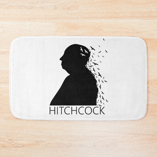 Item preview, Alfred Hitchcock Birds Portrait - Black White designed and sold by rainbowdreamer.