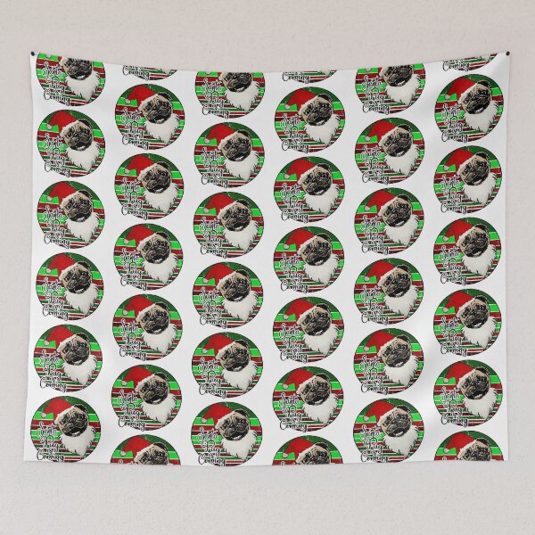 Item preview, Christmas Pug Santa designed and sold by RiffXS.