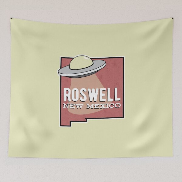 Item preview, Roswell New Mexico UFO Sticker designed and sold by HolidayShirts.