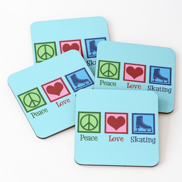 Item preview, Peace Love Ice Skating designed and sold by Epic Love Designs.
