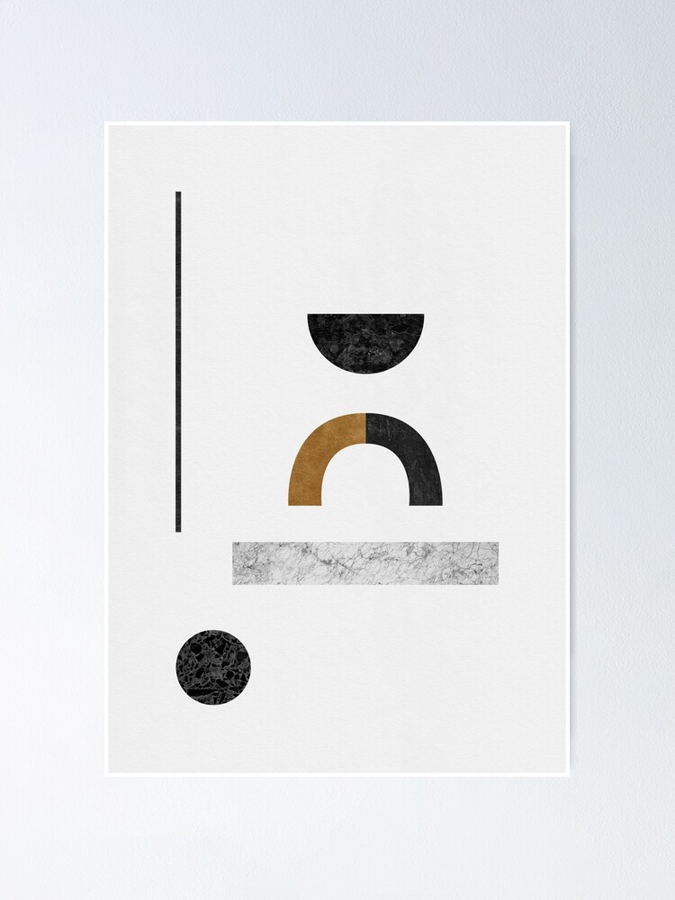 Thumbnail 1 of 3, Poster, Abstract Geometric III designed and sold by OraraStudio.