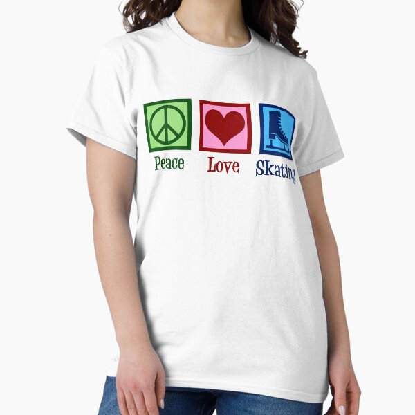 Item preview, Peace Love Ice Skating designed and sold by Epic Love Designs.