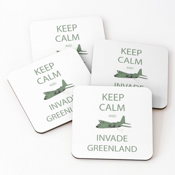 Item preview, Keep Calm And Invade Greenland Trump Humor designed and sold by teenugs.