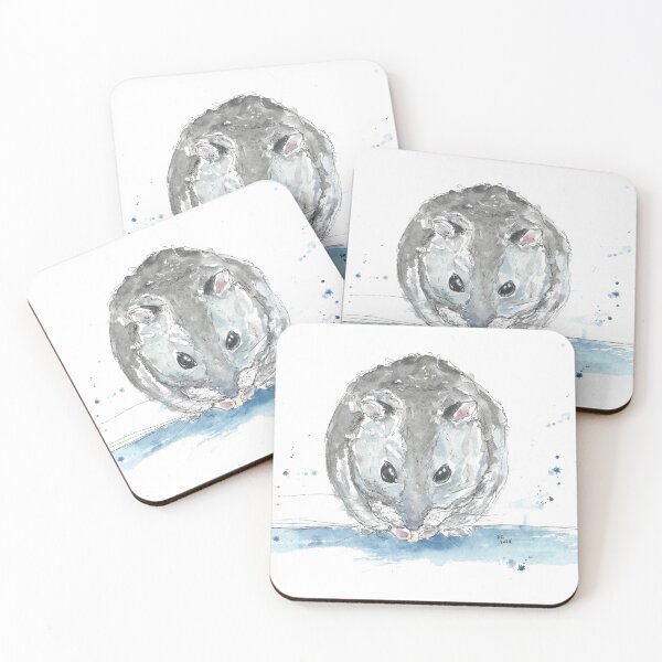 Item preview, Dwarf hamster watercolour illustration  designed and sold by DebTheZeb.
