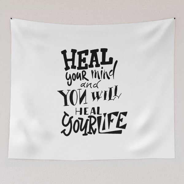 Item preview, Heal Your Mind And You Will Heal Your Life Inspirational Quotes designed and sold by ProjectX23.