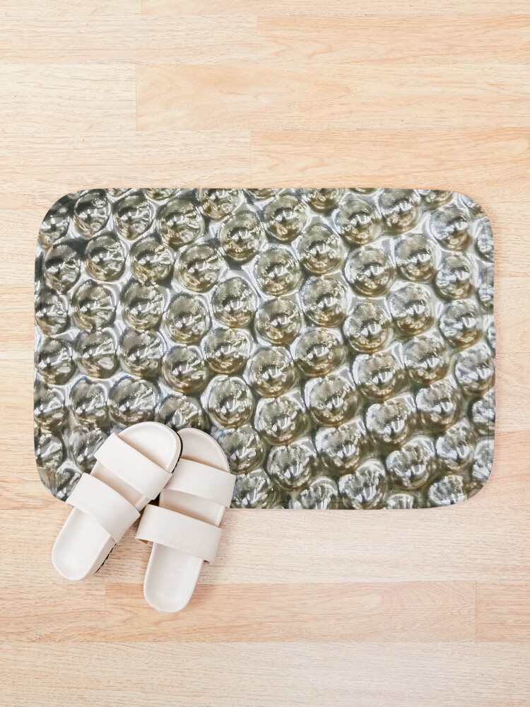 "Silver Spiky Studs" Bath Mat for Sale by CrazyCraftLady Redbubble