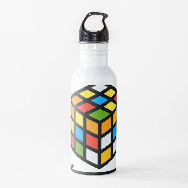 Cute Rubik's Cube Hobby Emblem Water Bottle