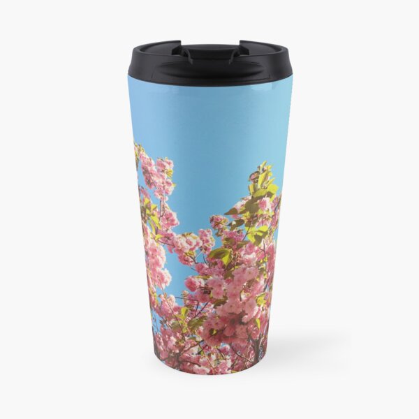  Floral Gift - Cherry Blossoms Photography - Gardener Present Travel Coffee Mug