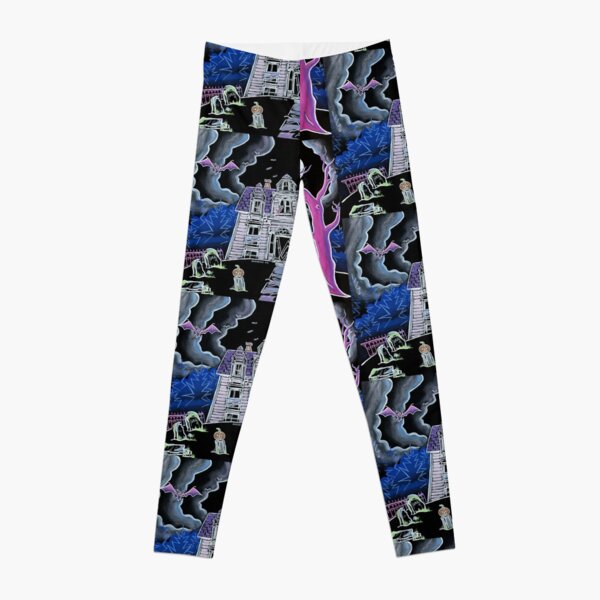 Spooky Haunted House - Lunenburg Nova Scotia Leggings