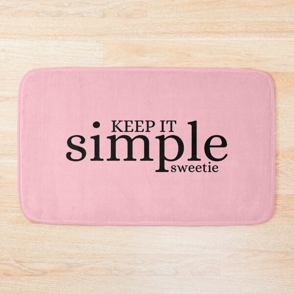 Item preview, KISS - Keep It Simple Sweetie - Pink designed and sold by 4wordsmovement.