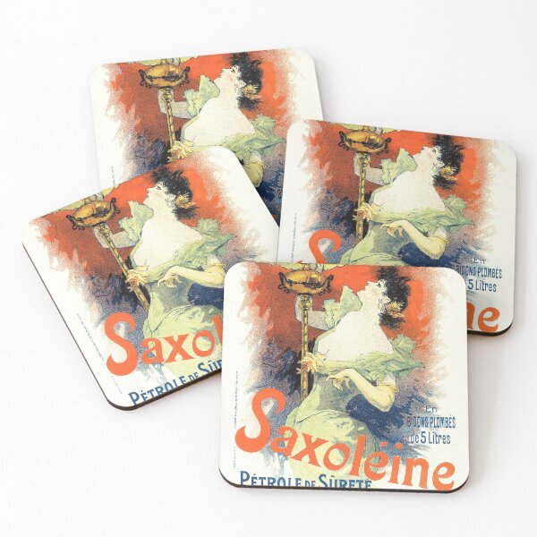 Item preview, SAXOLEINE Petrol Lamp Advertisement Jules Cheret Art Nouveau designed and sold by retroposters.