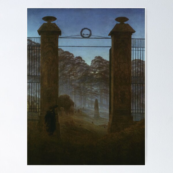 Item preview, Caspar David Friedrich - Graveyard designed and sold by ArtExpression.