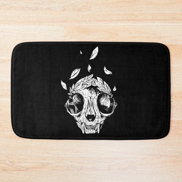 Item preview, The concept of winning (lucky cat skull + laurel wreath) dark designed and sold by geep44.