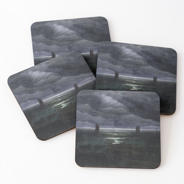 Item preview, Caspar David Friedrich - Sea Shore in Moonlight designed and sold by ArtExpression.