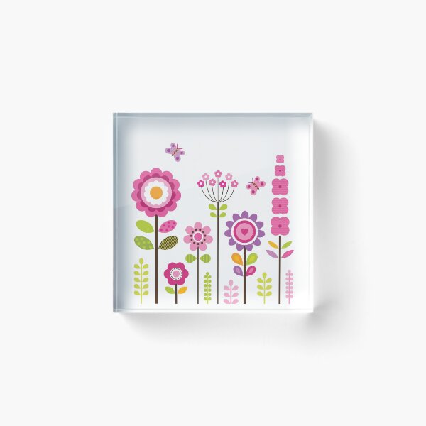 Item preview, Mod Garden - Pink and Purple designed and sold by Daisy Beatrice.