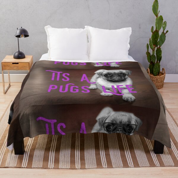 Item preview, It's a Pugs Life Wooden Background designed and sold by tribbledesign.