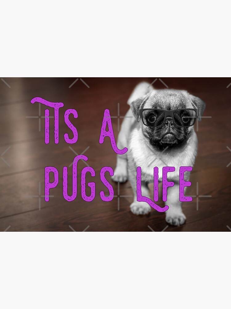 It's a Pugs Life Wooden Background by tribbledesign