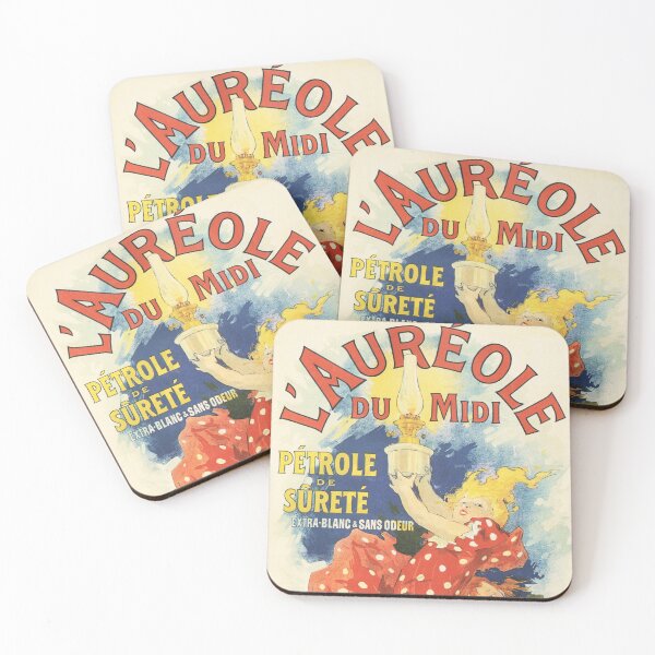 Item preview, L' AUREOLE Petrol Oil Lamp French Art Nouveau Advertisement Jules Cheret designed and sold by retroposters.