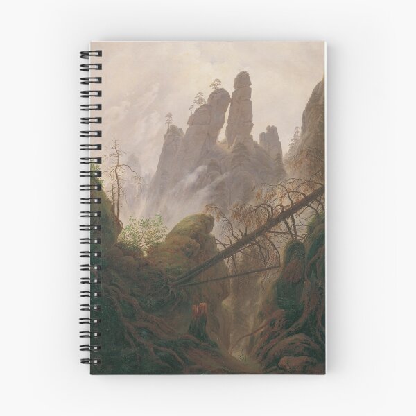 Item preview, Caspar David Friedrich - Rocky Ravine in the Elbe Sandstein Mountains designed and sold by ArtExpression.