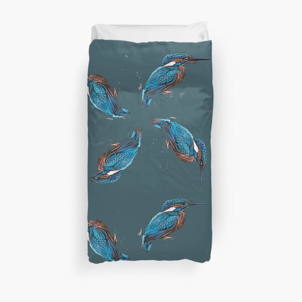 Kingfisher Pattern Duvet Cover