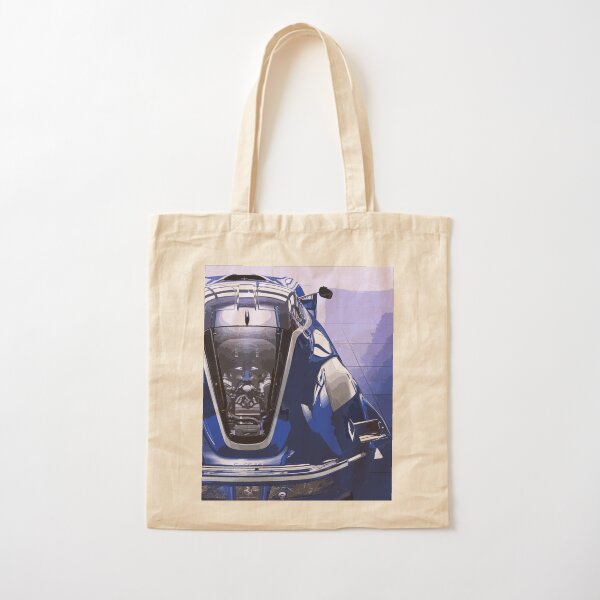 Blue Ferrari FXX K Cotton Tote Bag