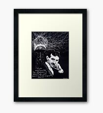 "Nikola Tesla"- 2010 Framed Print