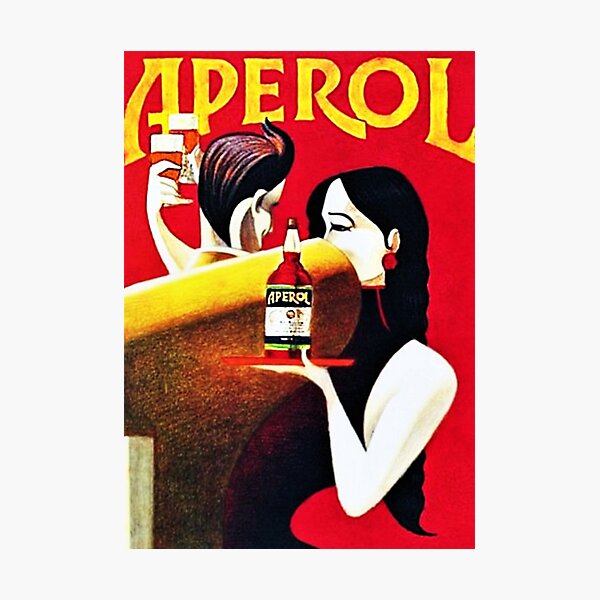 Vintage Italian Apero Aperitif Antico Lithograph Wall Art Photographic Print