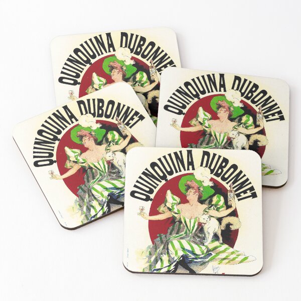 Item preview, QUINQUINA DUBONNET Aperitif Liqueur by Jules Cheret Vintage French designed and sold by retroposters.