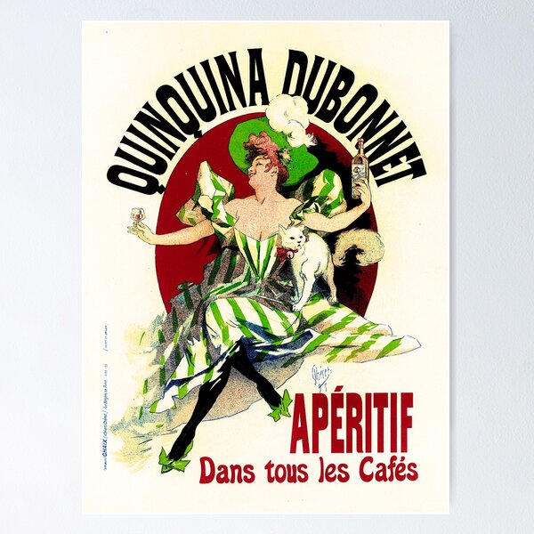 Aperçu de l'œuvre QUINQUINA DUBONNET liqueur apéritif de Jules Cheret Vintage français créée et vendue par retroposters.
