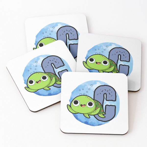 Item preview, Monogram C Turtley Awesome designed and sold by kidsmonogram2.