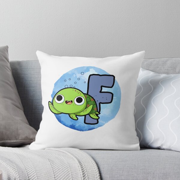 Item preview, Monogram F Turtley Awesome designed and sold by kidsmonogram2.