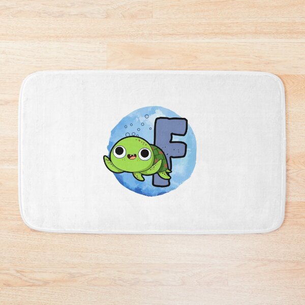 Item preview, Monogram F Turtley Awesome designed and sold by kidsmonogram2.