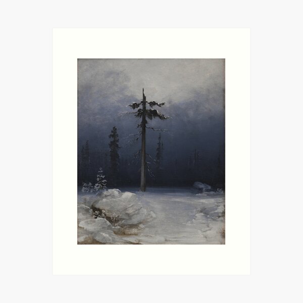 Item preview, Peder Balke - Tree in a wintry Forest designed and sold by ArtExpression.