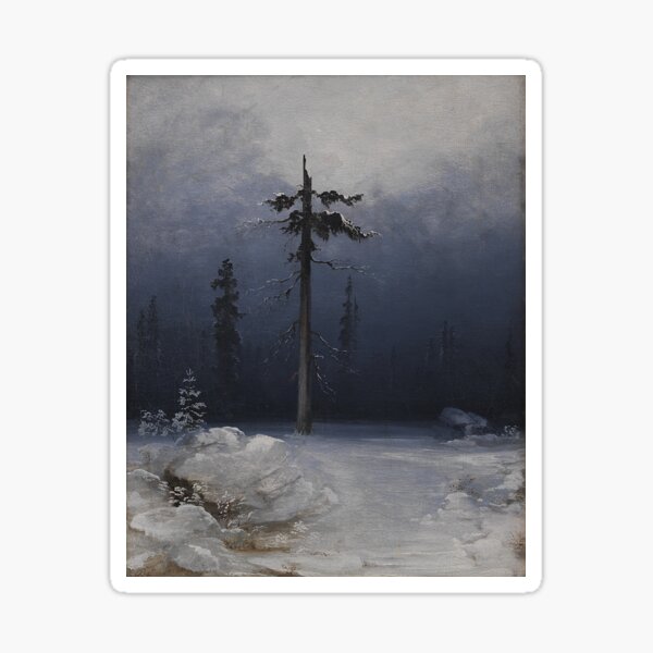 Item preview, Peder Balke - Tree in a wintry Forest designed and sold by ArtExpression.