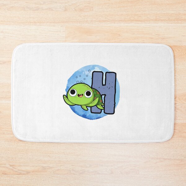 Item preview, Monogram H Turtley Awesome designed and sold by kidsmonogram2.