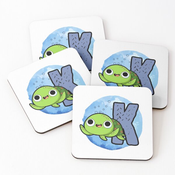 Item preview, Monogram K Turtley Awesome designed and sold by kidsmonogram2.