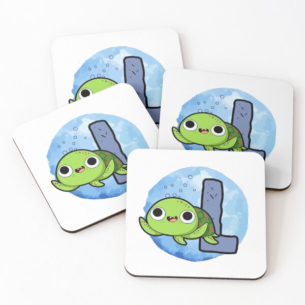 Item preview, Monogram L Turtley Awesome designed and sold by kidsmonogram2.