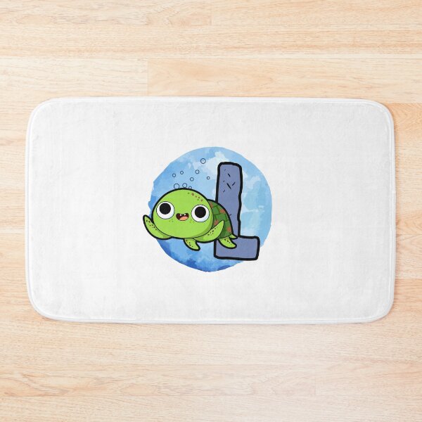 Item preview, Monogram L Turtley Awesome designed and sold by kidsmonogram2.
