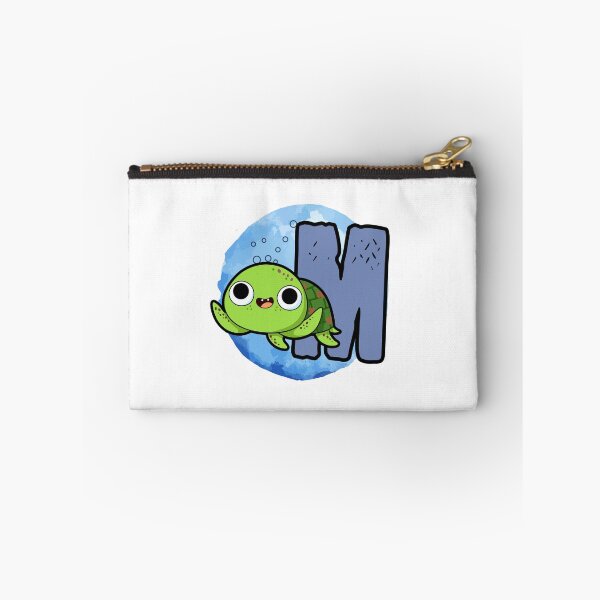 Item preview, Monogram M Turtley Awesome designed and sold by kidsmonogram2.