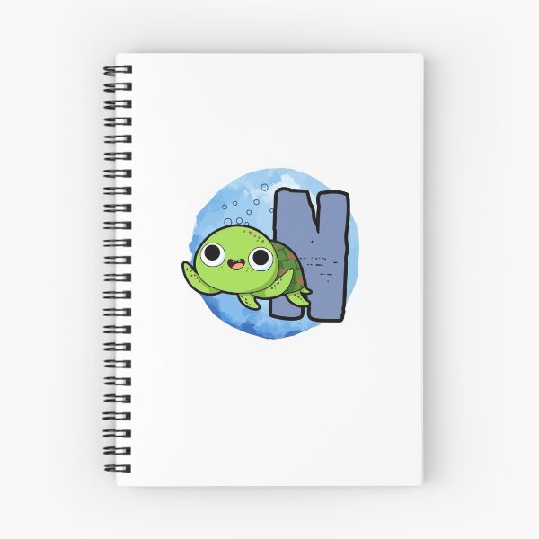 Item preview, Monogram N Turtley Awesome designed and sold by kidsmonogram2.