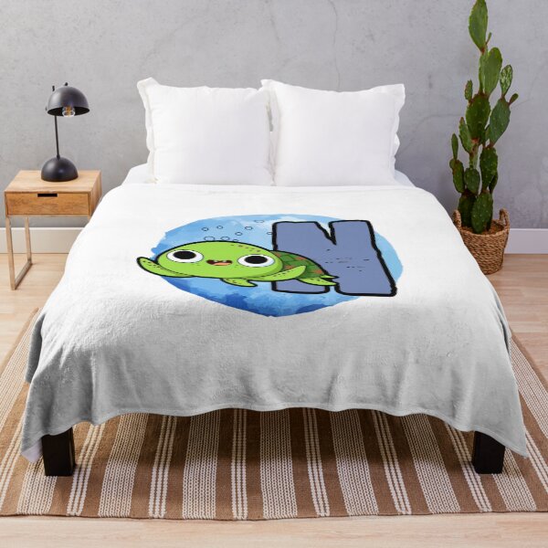 Item preview, Monogram N Turtley Awesome designed and sold by kidsmonogram2.