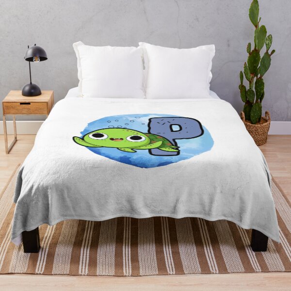 Item preview, Monogram P Turtley Awesome designed and sold by kidsmonogram2.