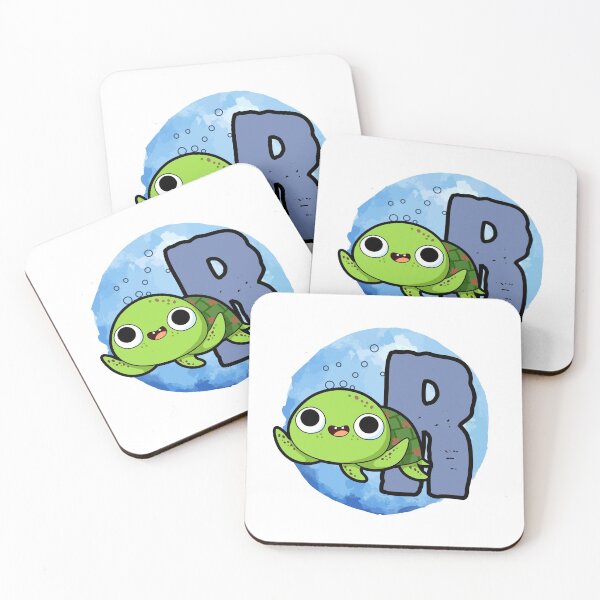 Item preview, Monogram R Turtley Awesome designed and sold by kidsmonogram2.